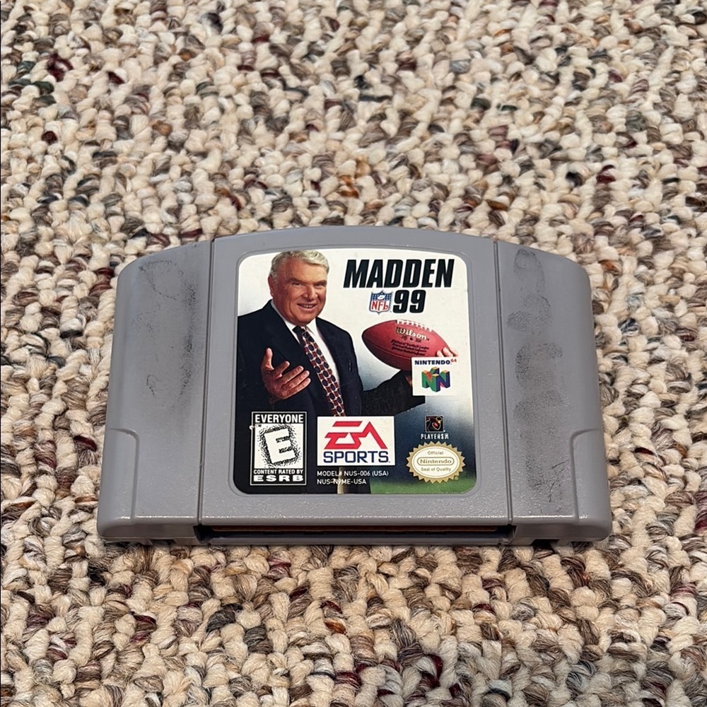 Madden NFL 99 Game Cartridge for Nintendo 64